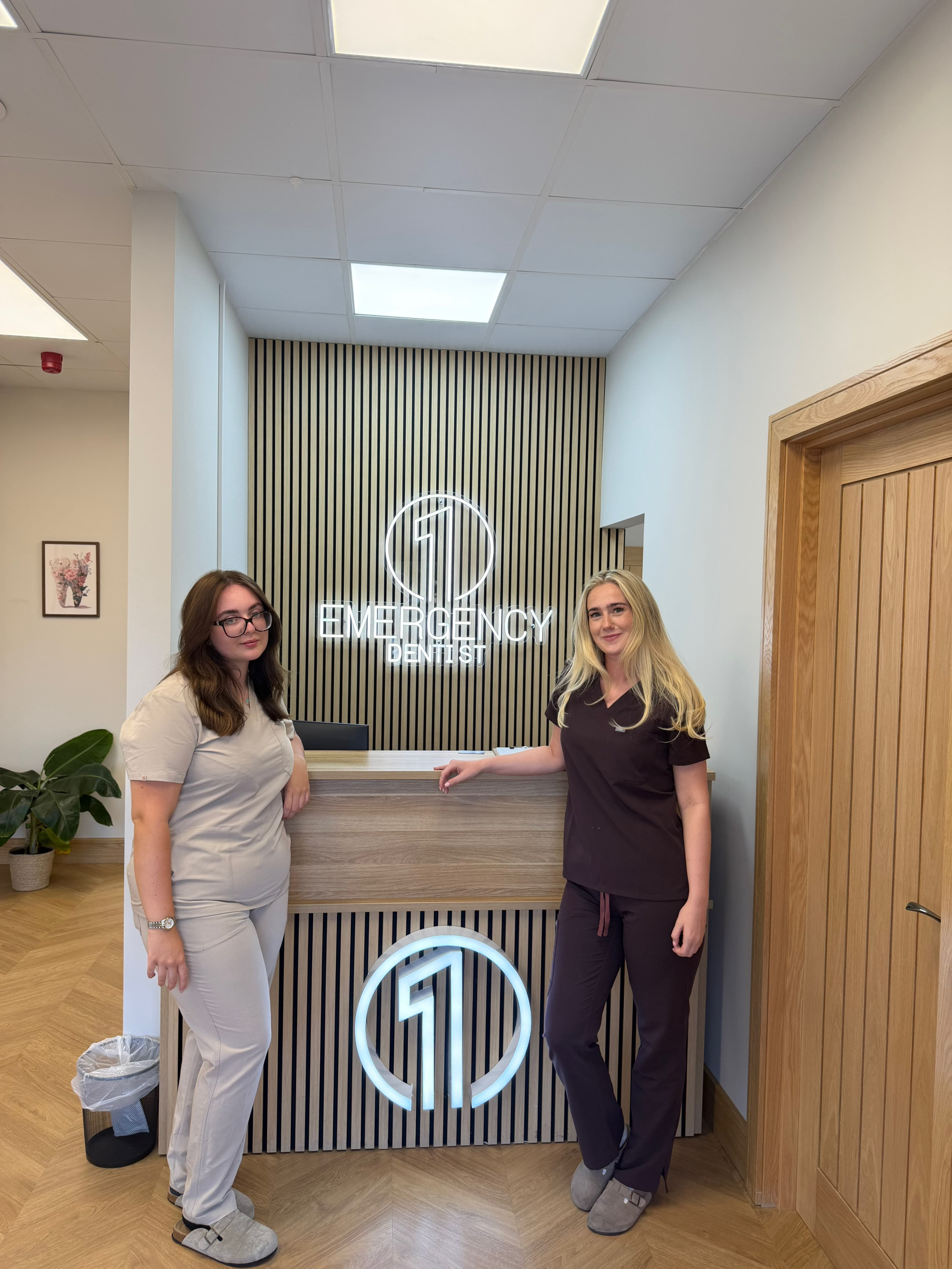 Reception and waiting area at One Emergency Dentist Liverpool